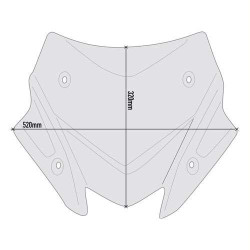 Givi smoked sport bubble (D2147B) Yamaha T-MAX 560 20-21 2