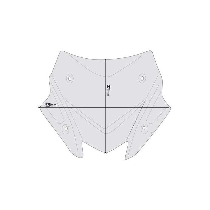 Givi smoked sport bubble (D2147B) Yamaha T-MAX 560 20-21