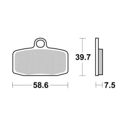 Brake pads sinter BRAKING 955CM44