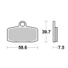 Plaquettes de frein sinter BRAKING 955CM44