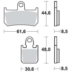 Plaquettes de frein sinter BRAKING  928CM66