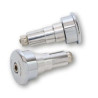 HIGHSIDER CURVE CHROME handlebar ends