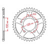 Couronne acier JT 40 dents pas 525 type 702