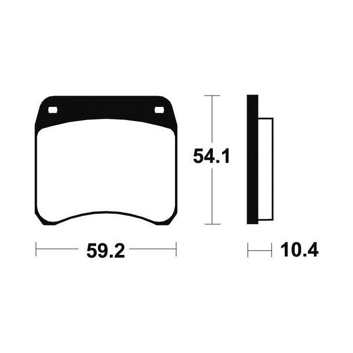 BENDIX MA23 organic brake pads