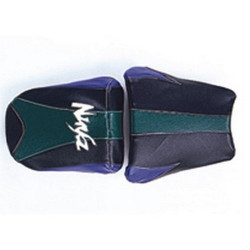 Saddle cover Bagster (2034C) Green Foret/Black/Violet Fonce/White Letters Kawasaki ZX9 R NINJA 97