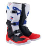 Bottes moto cross ALPINESTARS TECH 3 WHITE BRIGHT RED DARK BLUE