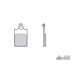 Plaquettes de frein carbone céramique avant BREMBO 07009CC