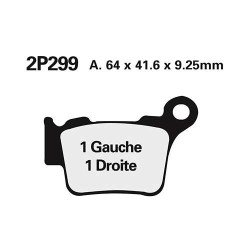 Plaquettes de frein sinter Nissin 2P-299ST