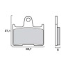 Motor brake pads sinter Brembo 07KA21SP