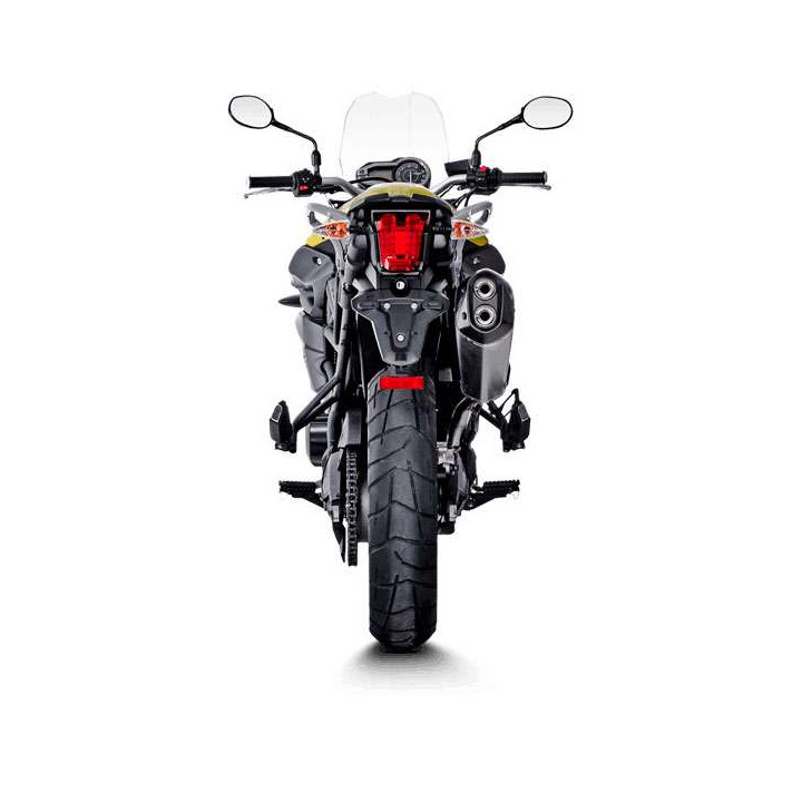 Silencieux homologué Akrapovic Titane/Carbone Triumph TIGER 800 11-17