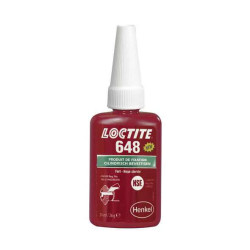 Assemblage cylindrique LOCTITE 648 Bloc Presse 24ml