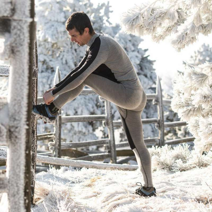 Pantalon thermique SIXS PNXWB MERINOS GRAY