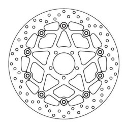 Disque de frein avant Brembo Série Oro 78B408B1 KTM SUPER DUKE R/GT