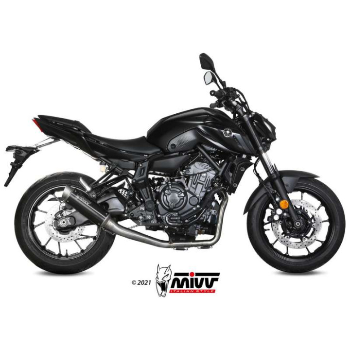 Ligne complète Mivv GP PRO Inox noir (Y.065.LXBP) MT-07 21-