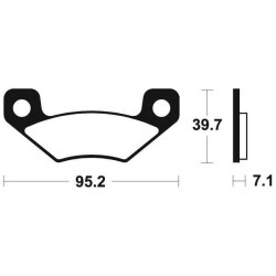 Brake pads metal fried BENDIX MO408 2