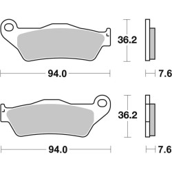 Sinter SBS 671HS brake pads