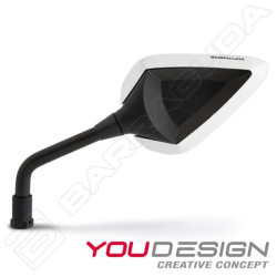 Rétroviseurs moto homologués Barracuda R-VERSION Blanc