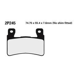 Plaquettes de frein sinter Nissin 2P-245ST