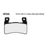 Plaquettes de frein sinter Nissin 2P-245ST