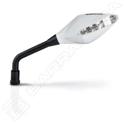 Rétroviseurs moto/scooter Barracuda STREET INDICATOR Blanc