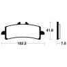 Brake plates metal fried Tecnium MF341