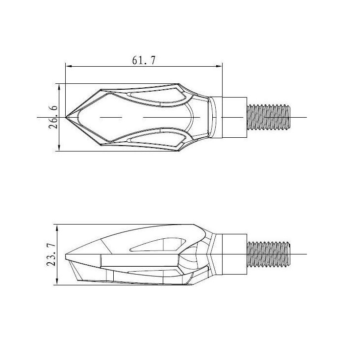 Clignotants moto leds Puig HOUSE (9946N)