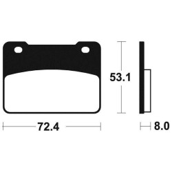 Brake pads metal fried BENDIX MSS393 2
