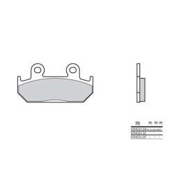 Plaquettes de frein organique BREMBO 07HO2107