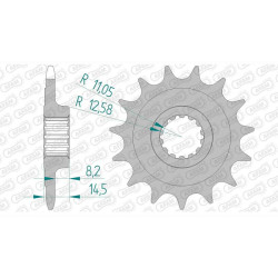 AFAM 15 teeth not 520 type 52619 Ducati Monster 821
