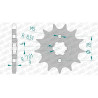 Pignon AFAM 13 dents pas 428 type 37200 Aprilia RS4 125