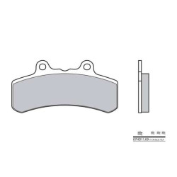 Plaquettes de frein organique BREMBO 07HD1109