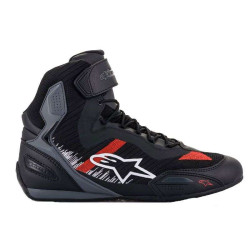 Baskets Alpinestars FASTER-3 RIDEKNIT Noir / Gris / Rouge 2