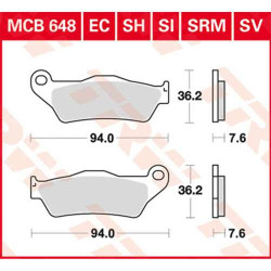 TRW MCB648SH sinter brake pads