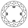Disque de frein arrière Brembo Série Oro 68B40783 Honda CBF500, CB600F HORNET 07-, CBF1000
