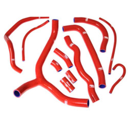 Kit 3 durites de radiateur SAMCO rouge Yamaha YZF-R125 08-