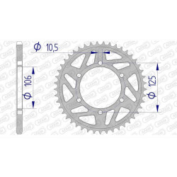 AFAM 47 teeth not 520 type 87606 Triumph 675 Daytona