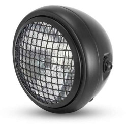 Phare moto Brazoline SCRAMBLER 2 noir mat 165mm