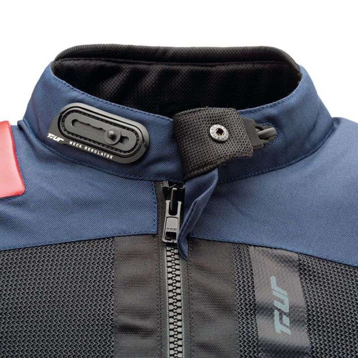 Women's T.UR TRANSFER HYDROSCUD Lady Black/Blue motorcycle jacket