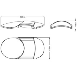 Garde-boue avant Puig (3525N) Honda CMX500 REBEL 2