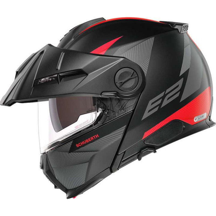 Casque modulable Schuberth E2 DEFENDER RED