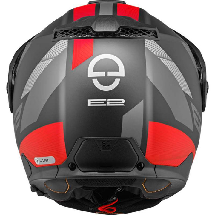 Casque modulable Schuberth E2 DEFENDER RED