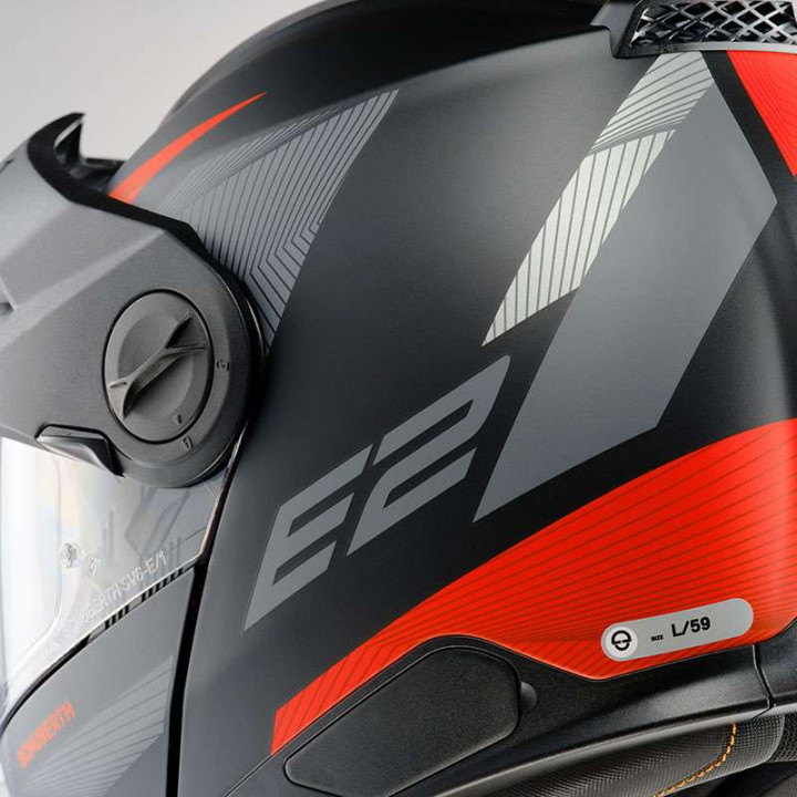 Casque modulable Schuberth E2 DEFENDER RED