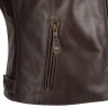 Blouson moto cuir femme Segura LADY LAXEY MARRON