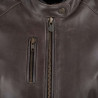Blouson moto cuir femme Segura LADY LAXEY MARRON