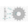 AFAM sprocket 14 teeth pitch 428 type 22201 Suzuki DR 125 S