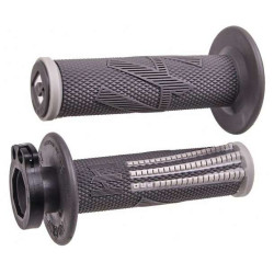 Poignées moto cross ODI EMIG PRO V2 LOCK-ON Graphite/Gris