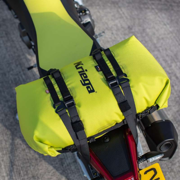 Motorcycle saddle bag Kriega ROLLPACK 20 LIME
