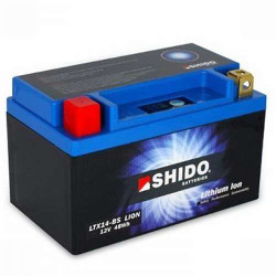 Shido LTX14-BS lithium battery - YTX14-BS/YTX14H-BS