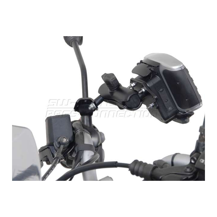 Support rétro M8/M10 SW-Motech pour GPS et smartphone