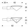 Motorcycle turn signals Barracuda Z-LED B-LUX 